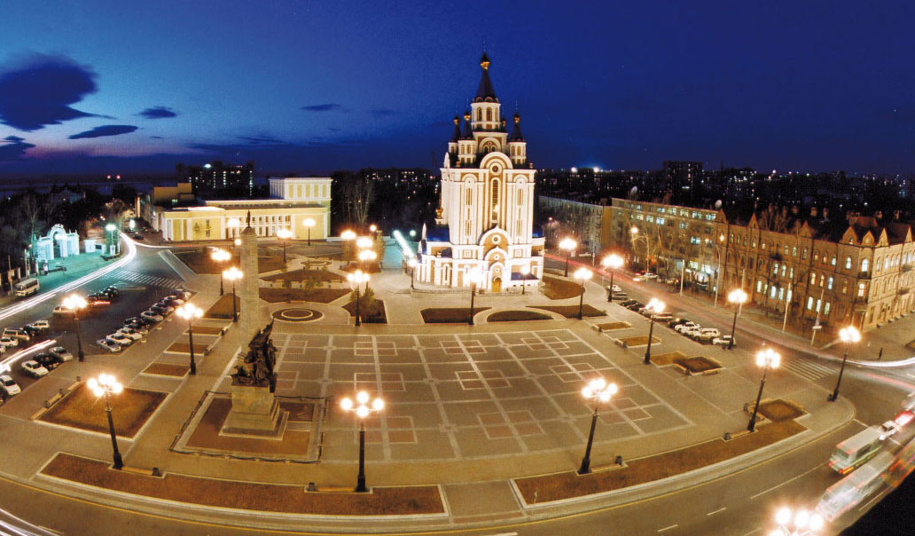 Храм-памятник на Комсомольской площади г. Хабаровска